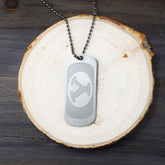 Fan Frenzy Gifts BYU Cougars Officially Licensed Dogtag on Ball Chain